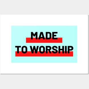 Made To Worship | Christian Typography Posters and Art